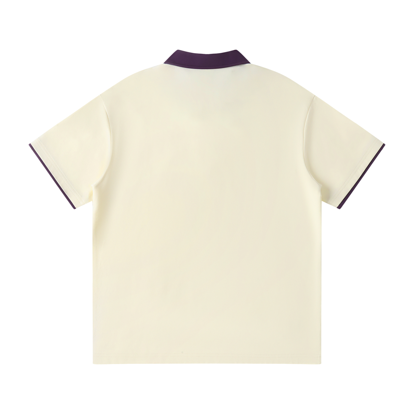 "RR" Contrast Collar Raglan Polo Shirt