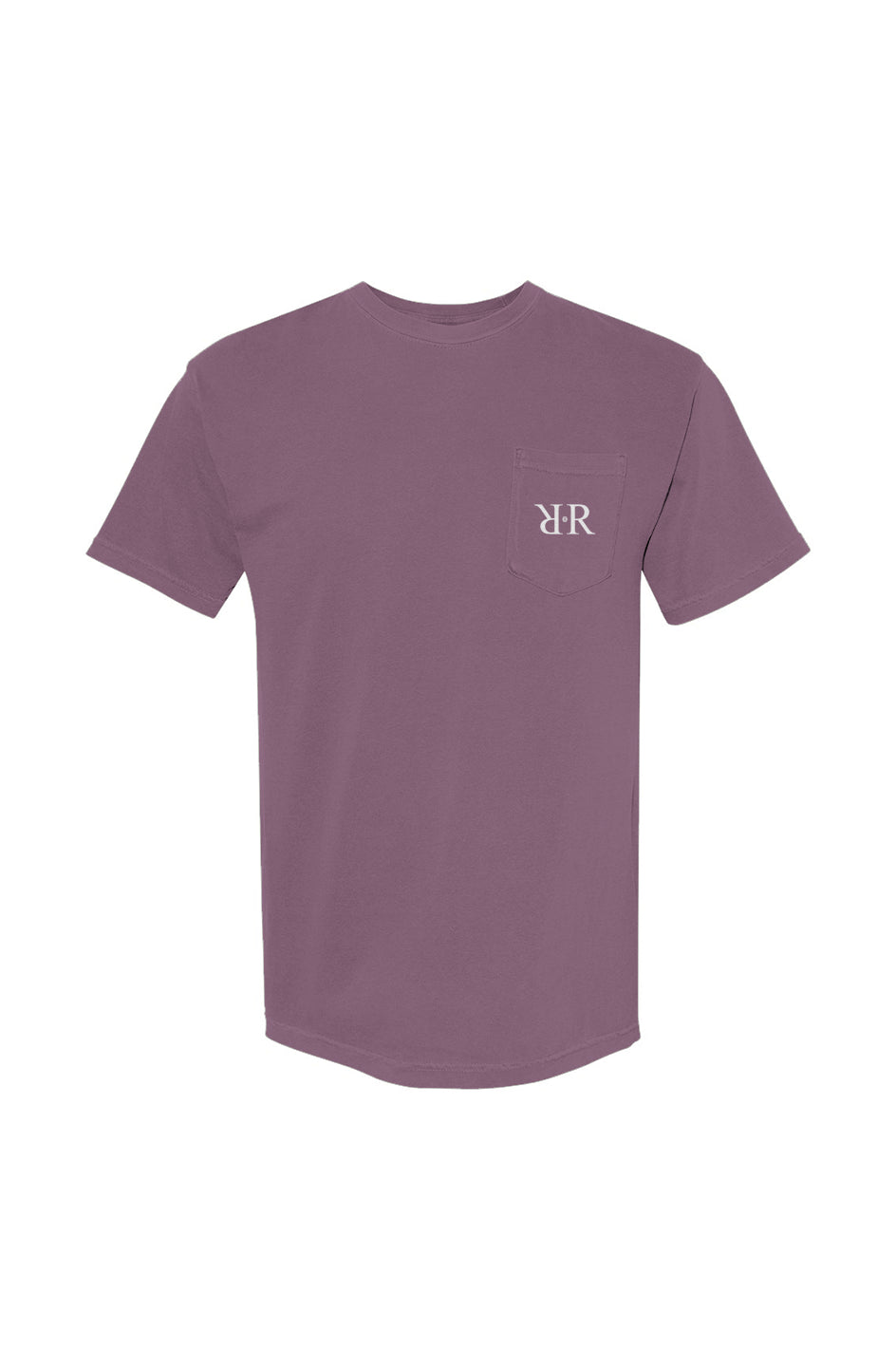 Unisex Heavyweight Logo Pocket-T-Shirt in black, chest pocket detail
