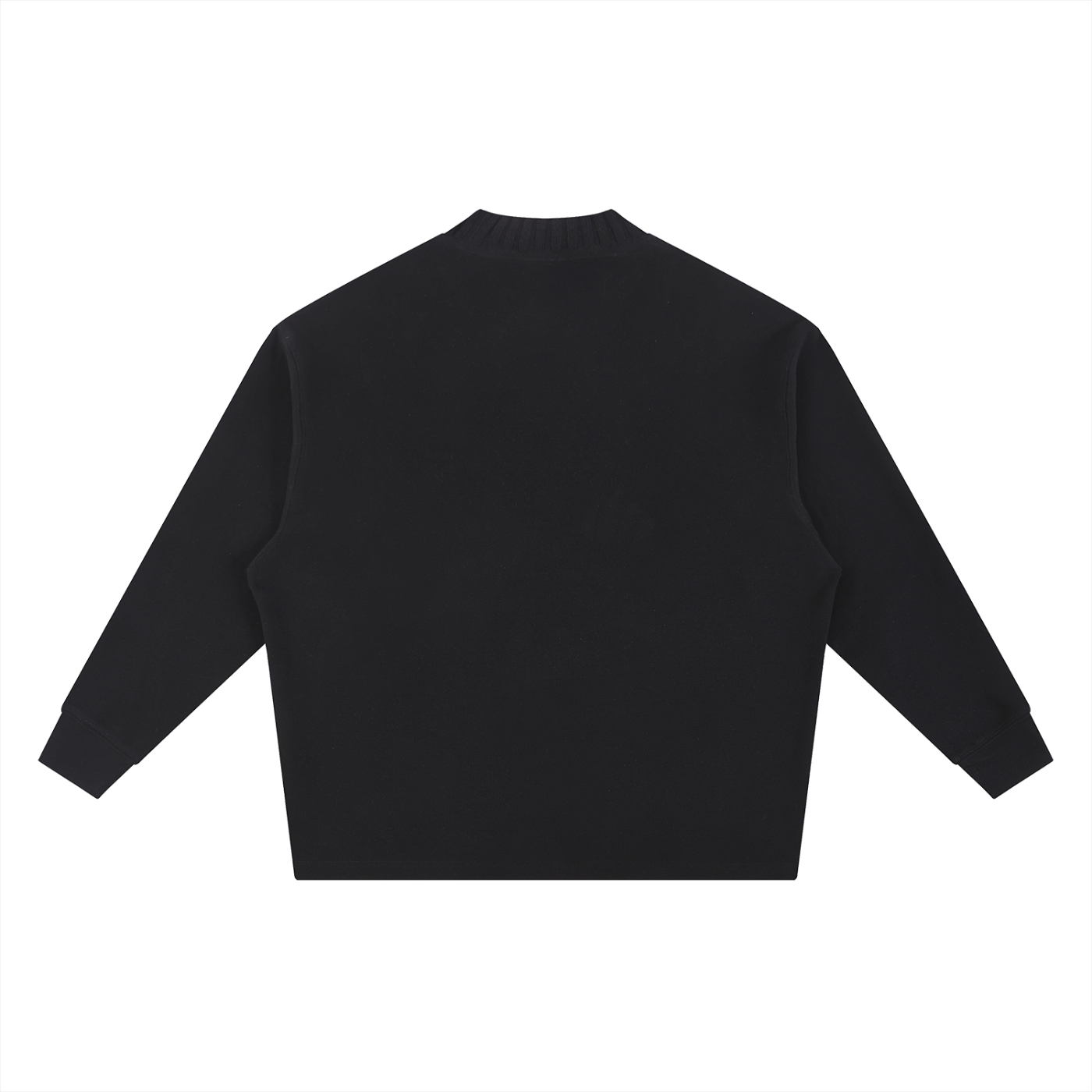 "Signature" Knitted Round Neck Oversize Sweatshirt