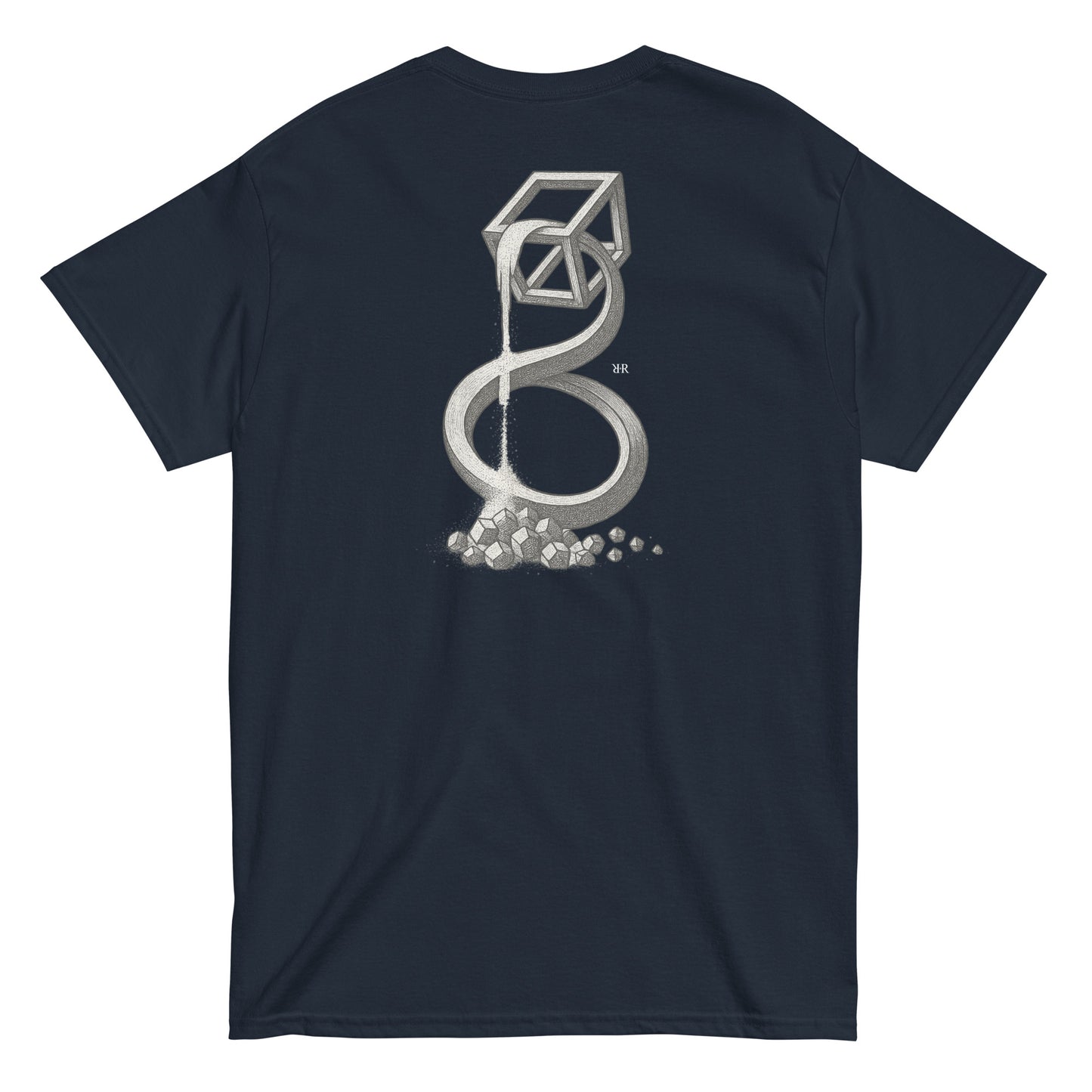 Hour Cube - Unisex Streetwear Tee, back side