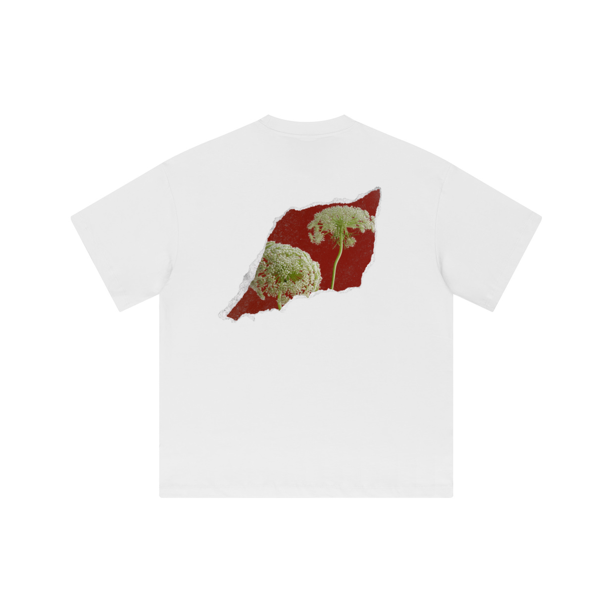 "Red Flowers" Unisex Loose T-shirt