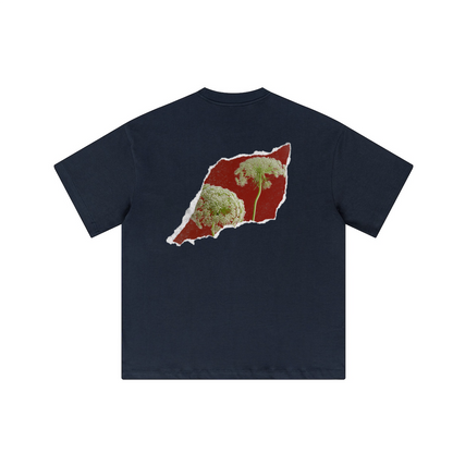 "Red Flowers" Unisex Loose T-shirt