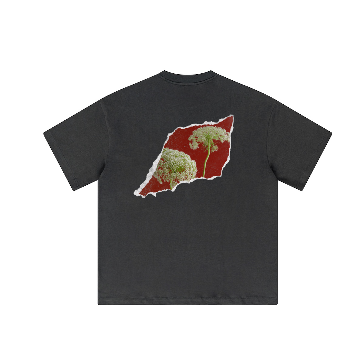 "Red Flowers" Unisex Loose T-shirt