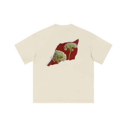 "Red Flowers" Unisex Loose T-shirt