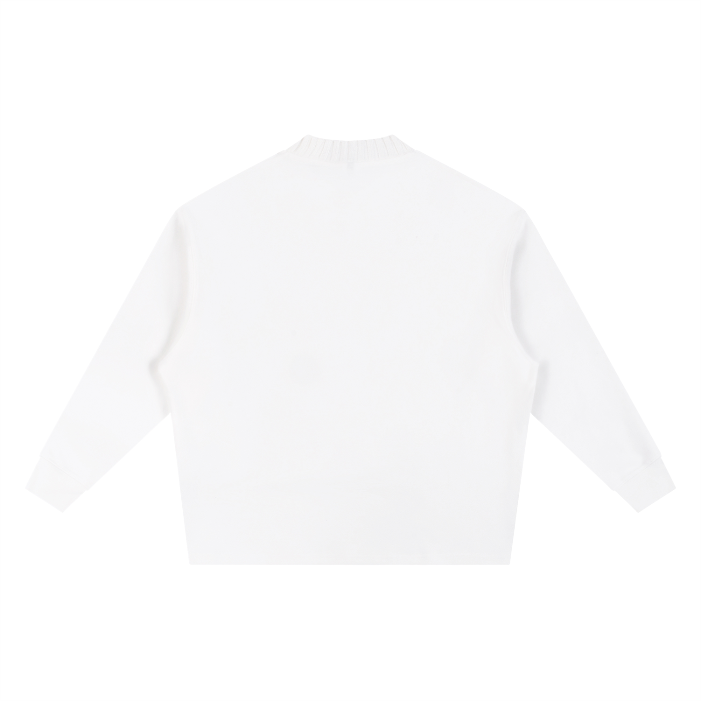 "Signature" Knitted Round Neck Oversize Sweatshirt