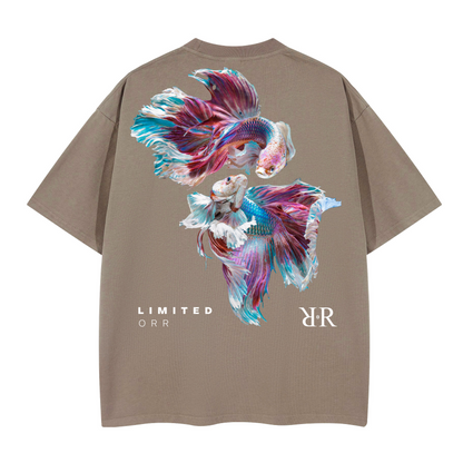 "Betta Fish" Unisex Heavyweight Boxy T-Shirt