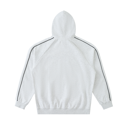 "Studio Signature" Contrast Piping Raglan Hoodie