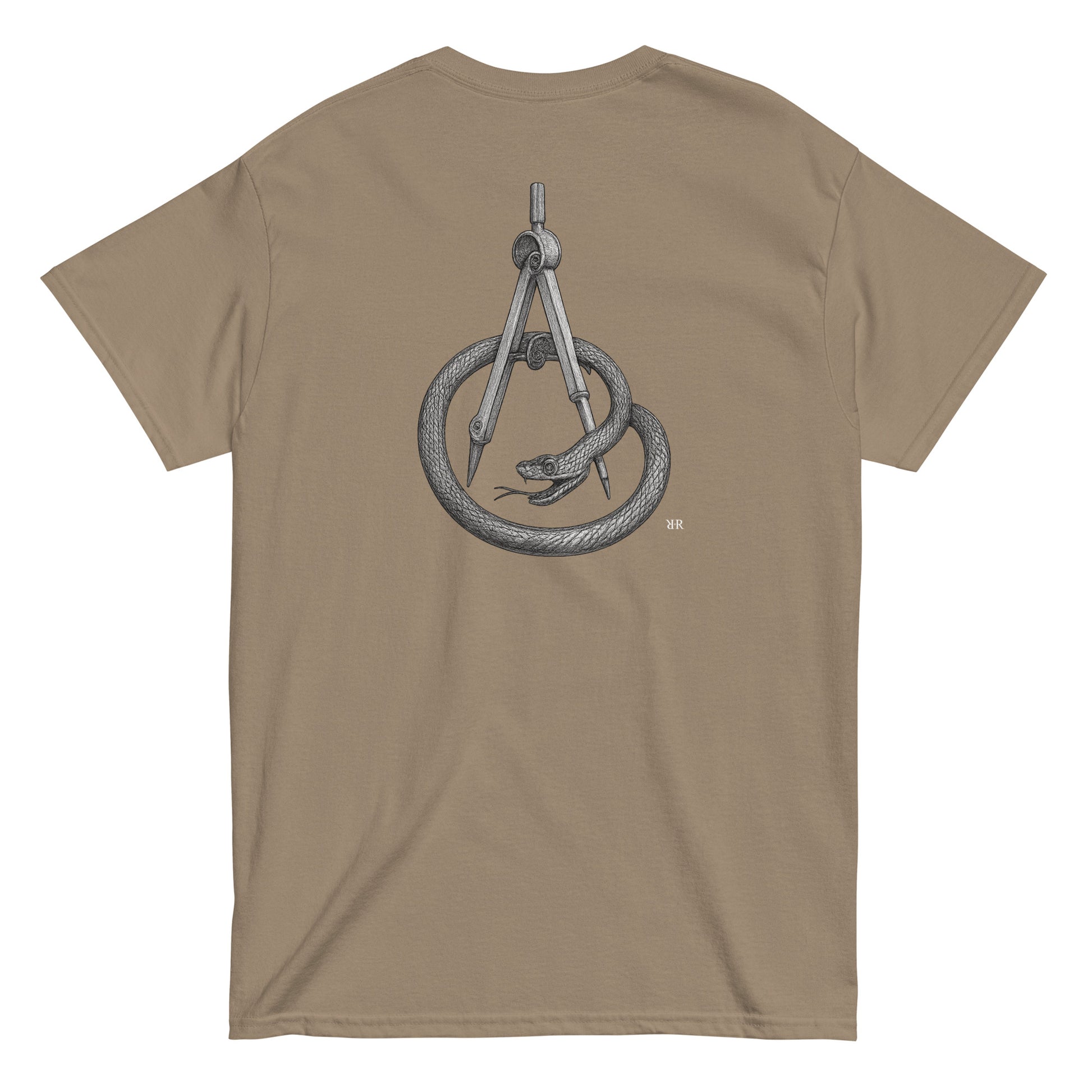 Compass - Unisex Streetwear Tee, back side 