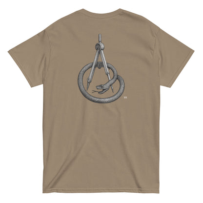 Compass - Unisex Streetwear Tee, back side 