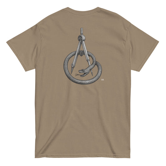 Compass - Unisex Streetwear Tee, back side 