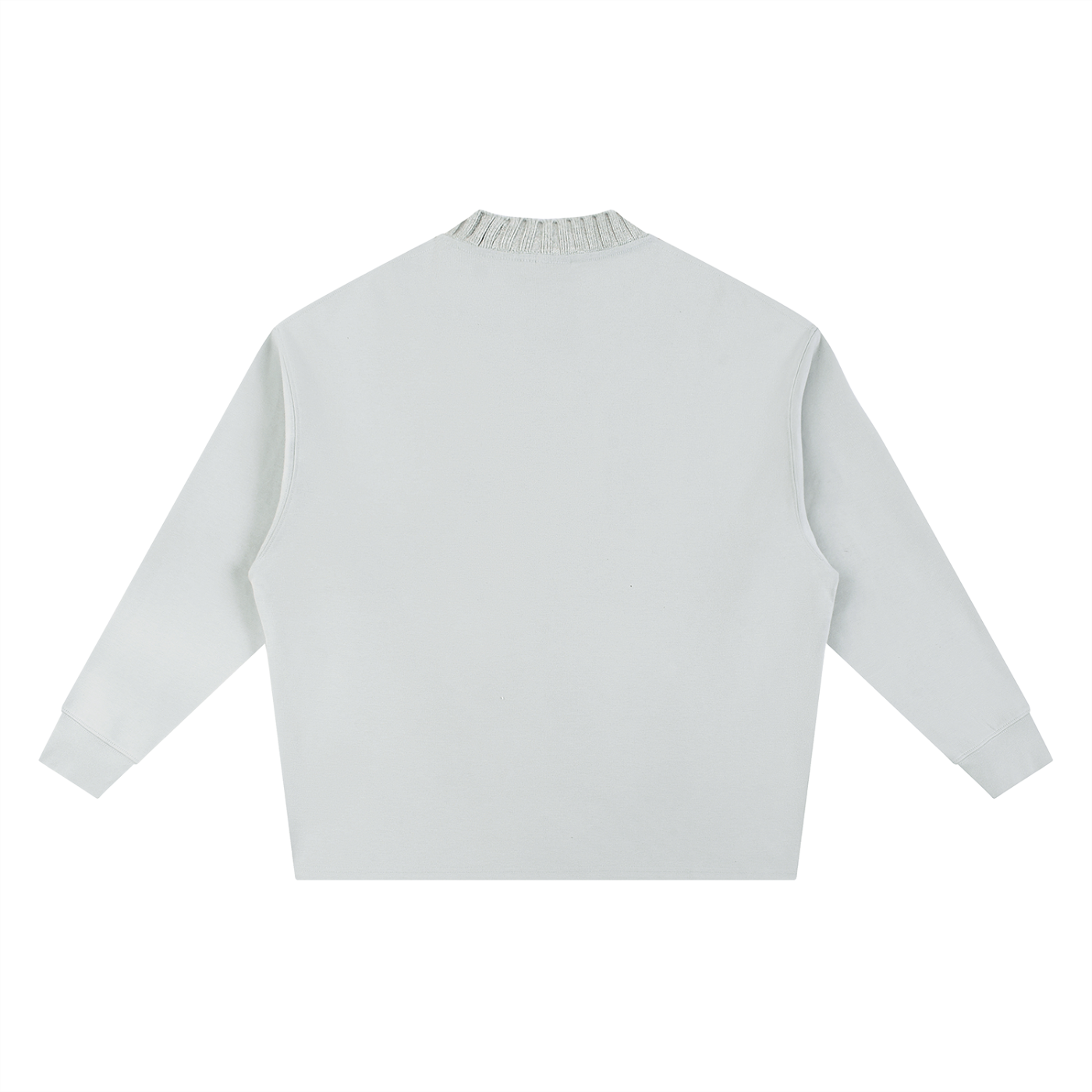 "Signature" Knitted Round Neck Oversize Sweatshirt
